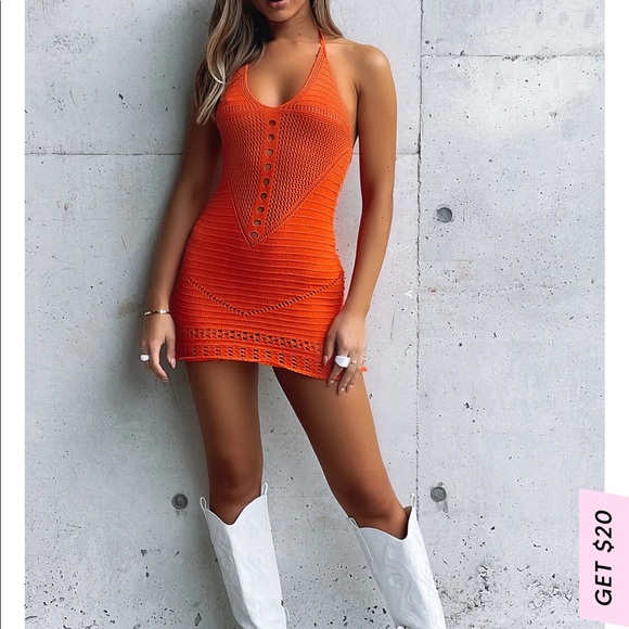 White fox dress - Picture 2 of 3